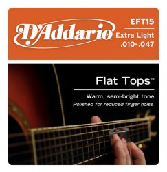 DAddario EFT15 FLAT TOPS