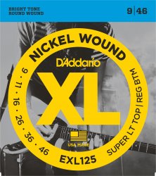D`Addario EXL125 XL NICKEL WOUND