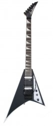 JACKSON JS32 RR, AH FB - BLACK W/WHITE BEVELS