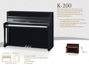 Kawai K200 M/PEP